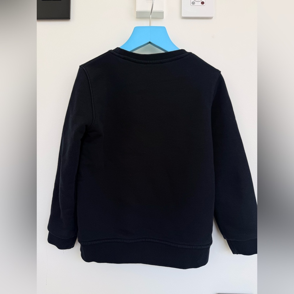 Moschino Kids Black Sweatshirt with Red-Orange Teddy Patch - Picture 3 of 3
